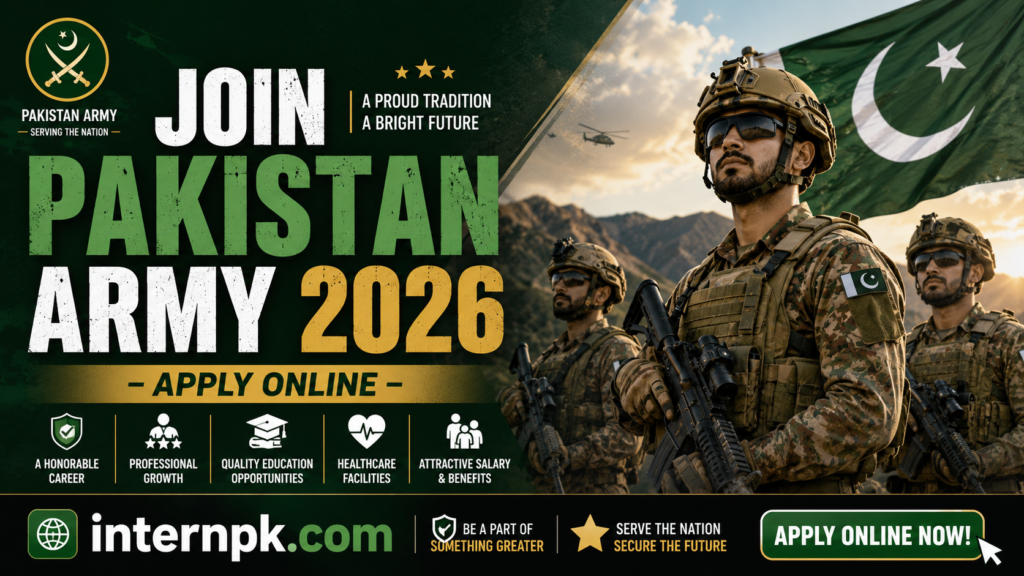 Join Pakistan Army 2026 – Online Apply | www.joinpakarmy.gov.pk