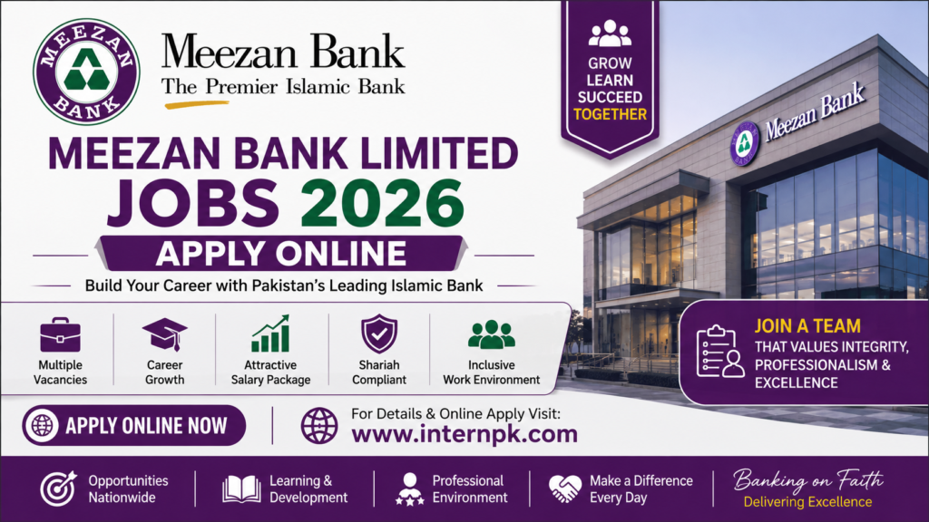 Meezan Bank Limited Jobs 2026 – Apply Online for Male & Female