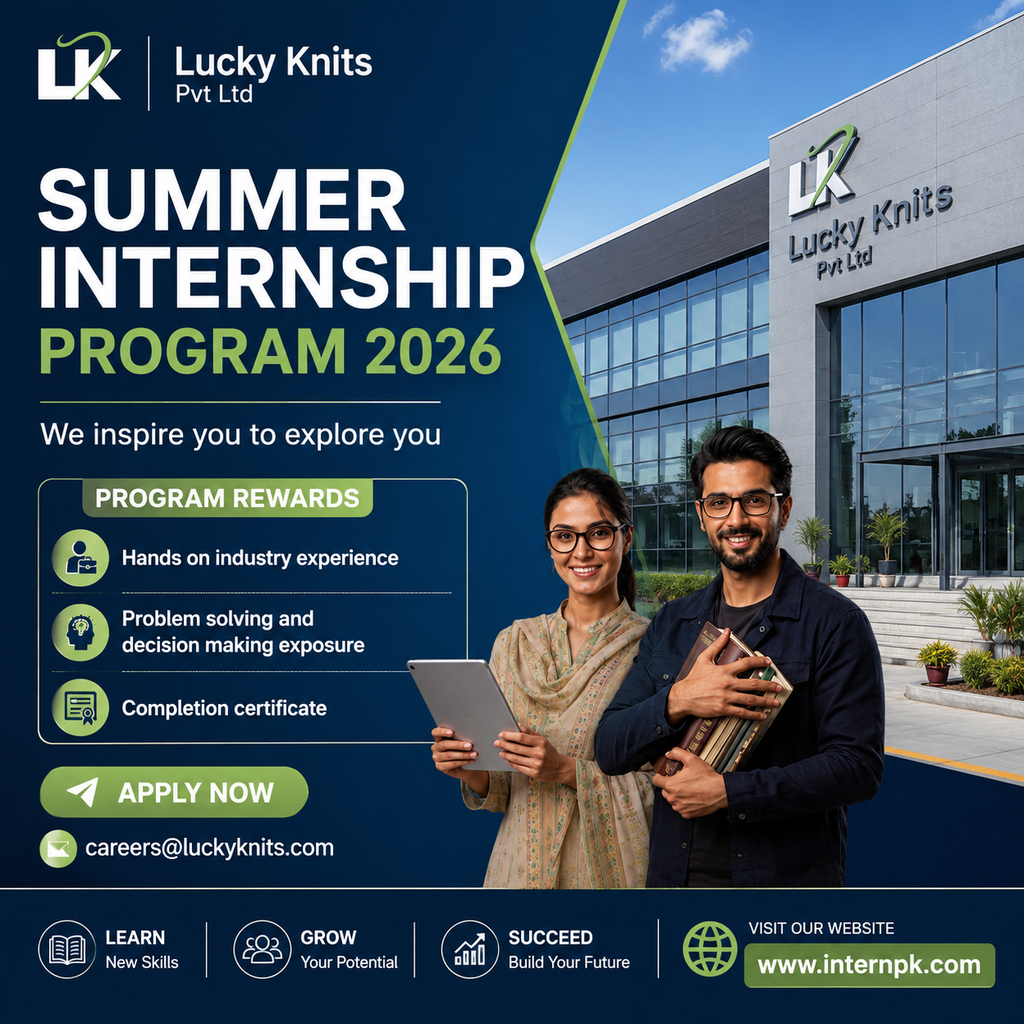 Lucky Knits Pvt Ltd Summer Internship Program Online Apply Official Advertisement 2026