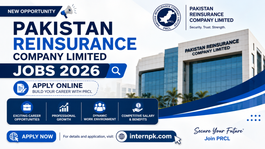 Pakistan Reinsurance Company Limited Jobs 2026 – Apply Online for Pakre.Org.Pk