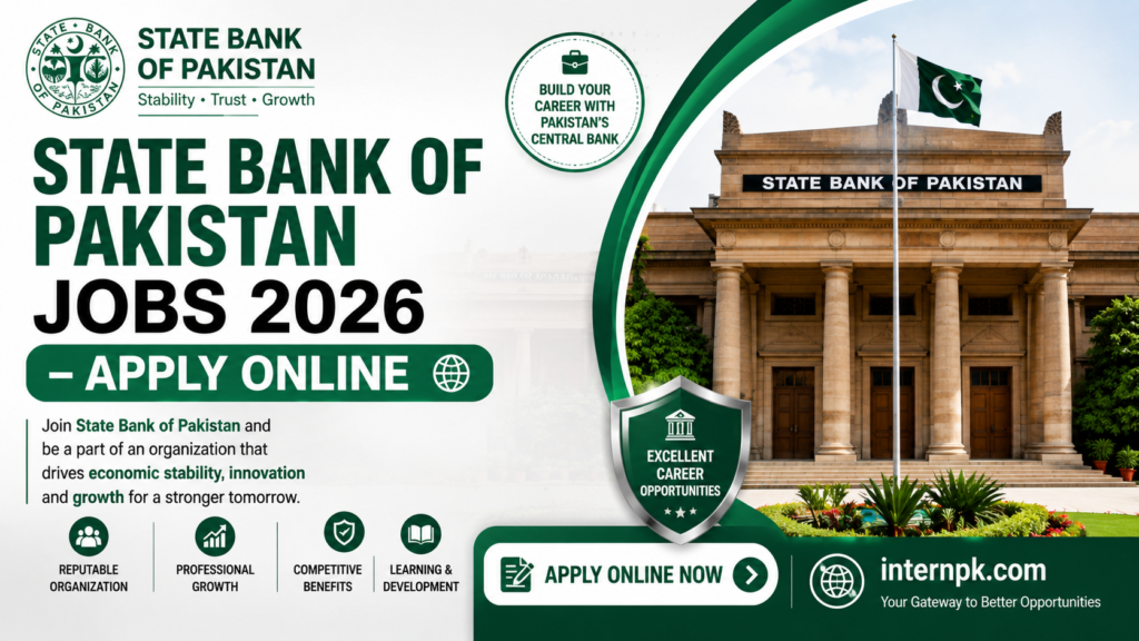 State Bank of Pakistan Jobs 2026 – Latest SBP Jobs | Online Apply