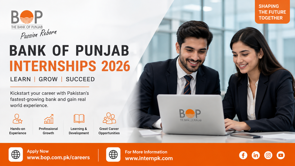 Bank of Punjab Internships 2026 – Apply Online | BOP Internship